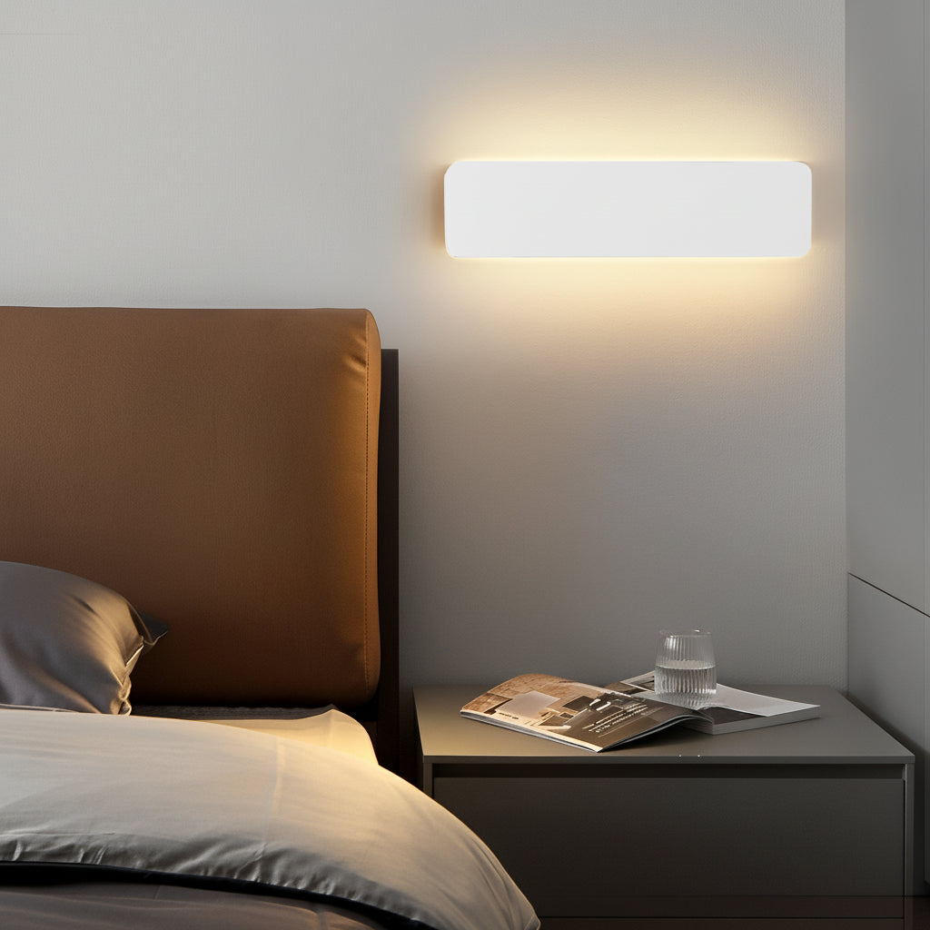 Freyza - Nordische Lineare LED Wandleuchte – 270° Drehbar Verstellbares Licht (Weißes Aluminium)