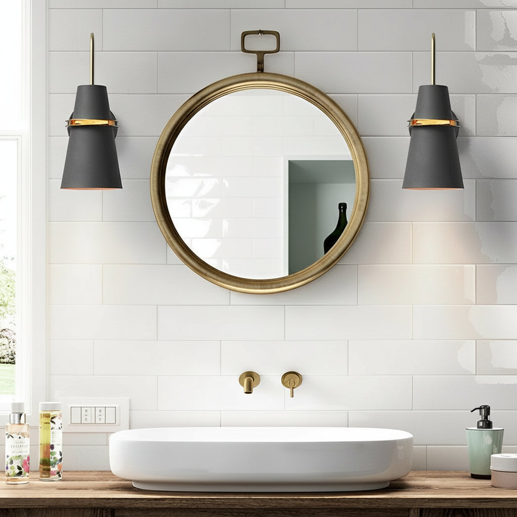 Freyza - Moderne nordische kreative Eisen-Wandleuchte – Minimalistische matte Metall-Wandlampe (E26/E27)