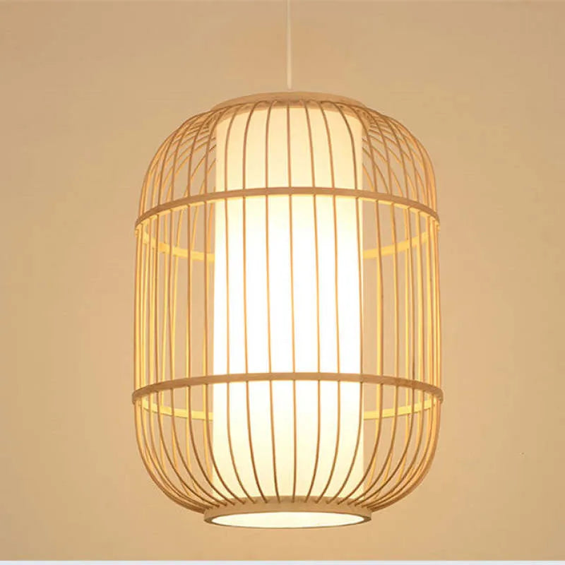 Freyza | Kuro Hand-Woven Knitted Rattan Pendant Light – Vintage Kitchen Dining Room