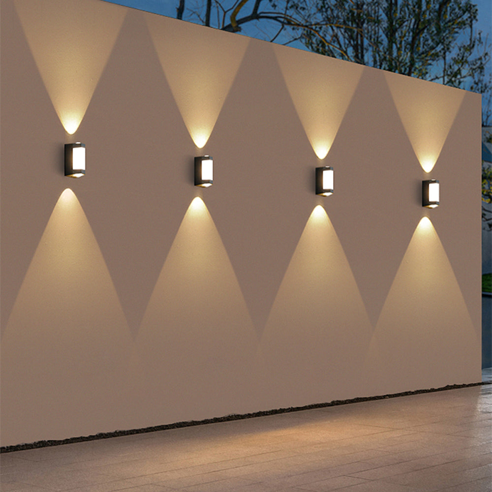Freyza | Marve Nordic Down Black White Outdoor Wall Light – Nordic Garden Porch Exterior