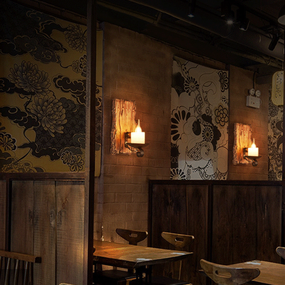 Freyza | Applique murale intérieure en bois – Chambre et salon vintage