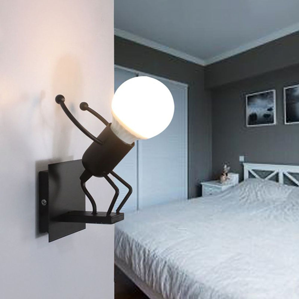Freyza | Applique murale d’intérieur noire et blanche – chambre et salon modernes