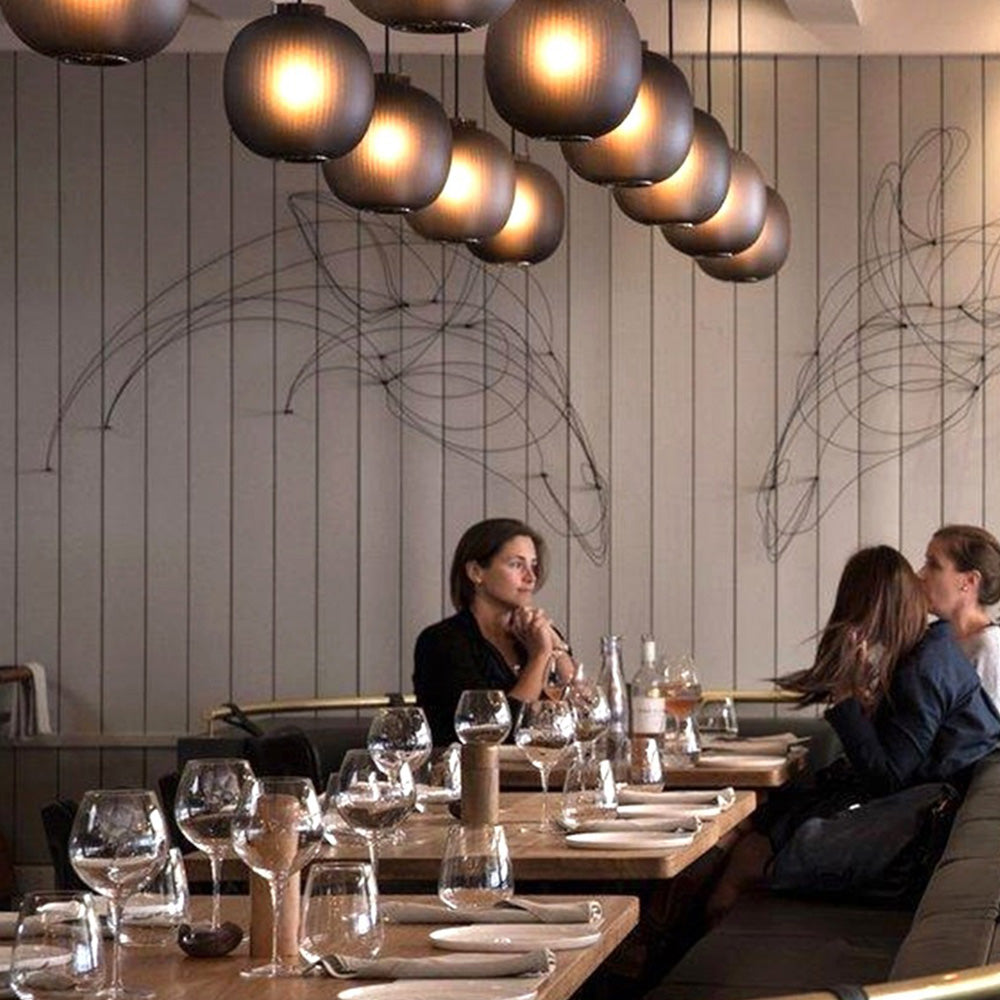 Freyza | Suspension en verre blanc – Cuisine et salle à manger