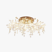 Freyza | Plafonnier encastré doré en cristal – style Art déco pour chambre, couloir et cuisine