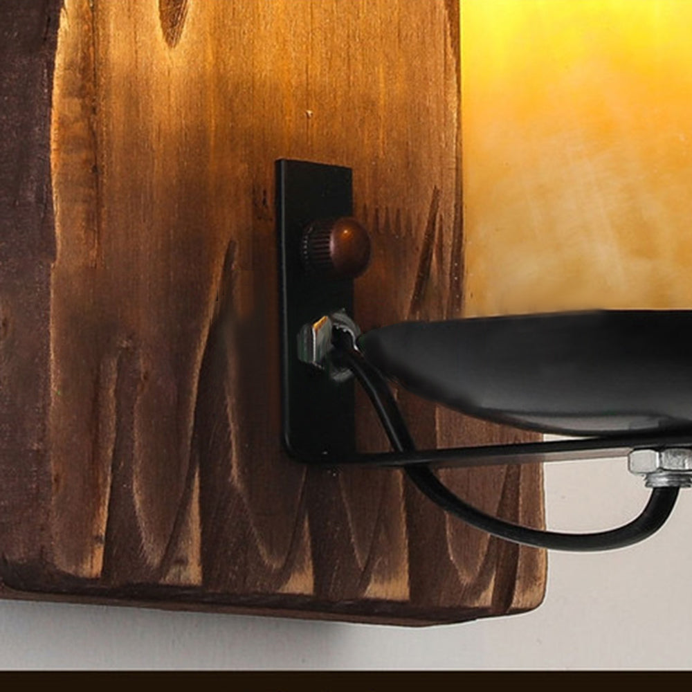 Freyza | Applique murale intérieure en bois – Chambre et salon vintage