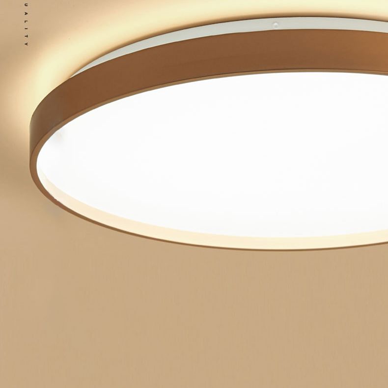 Freyza | Plafonnier affleurant doré et blanc – Minimaliste pour chambre, couloir et cuisine