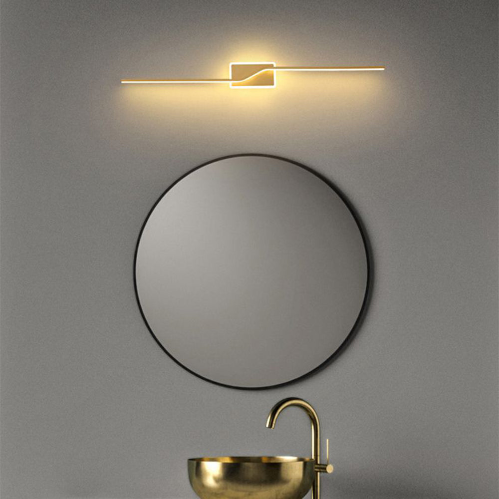 Freyza | Applique dorée pour meuble de salle de bains – Miroir de salle de bains