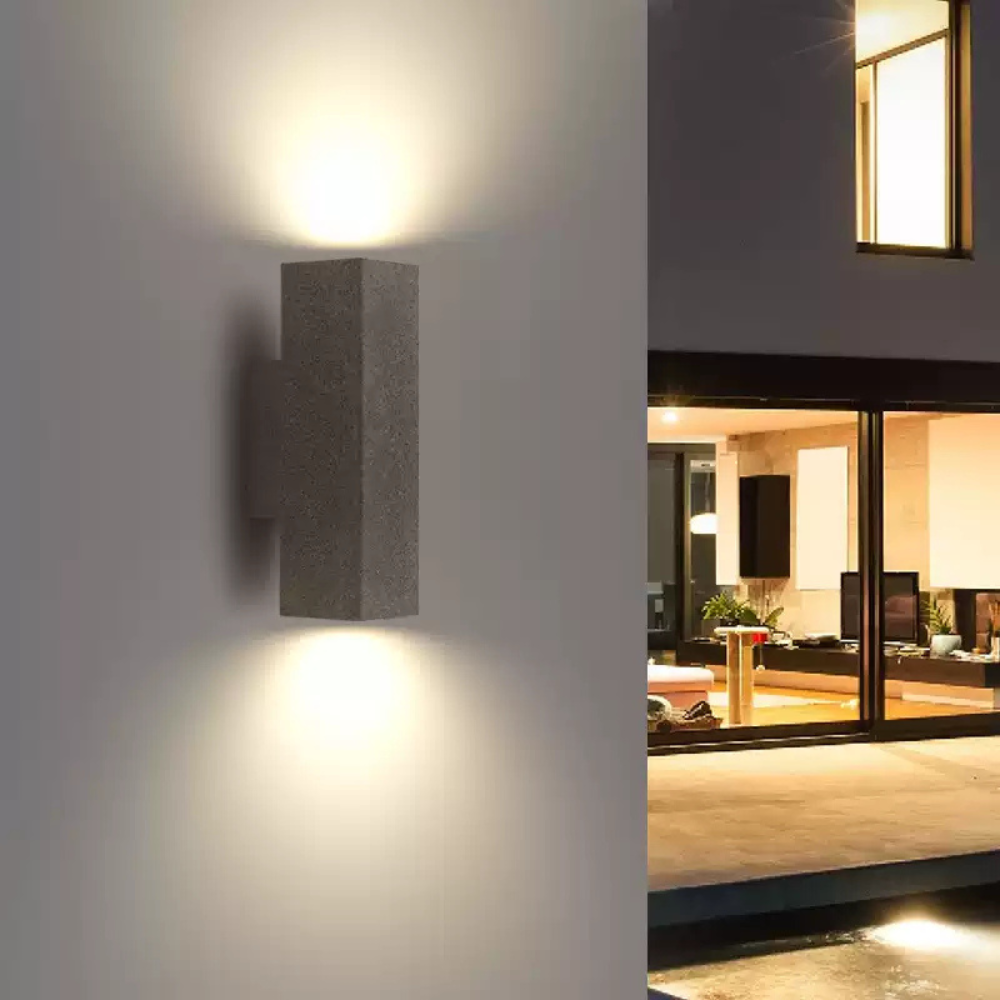 Freyza | Applique murale extérieure blanche – Extérieur minimaliste pour jardin et porche