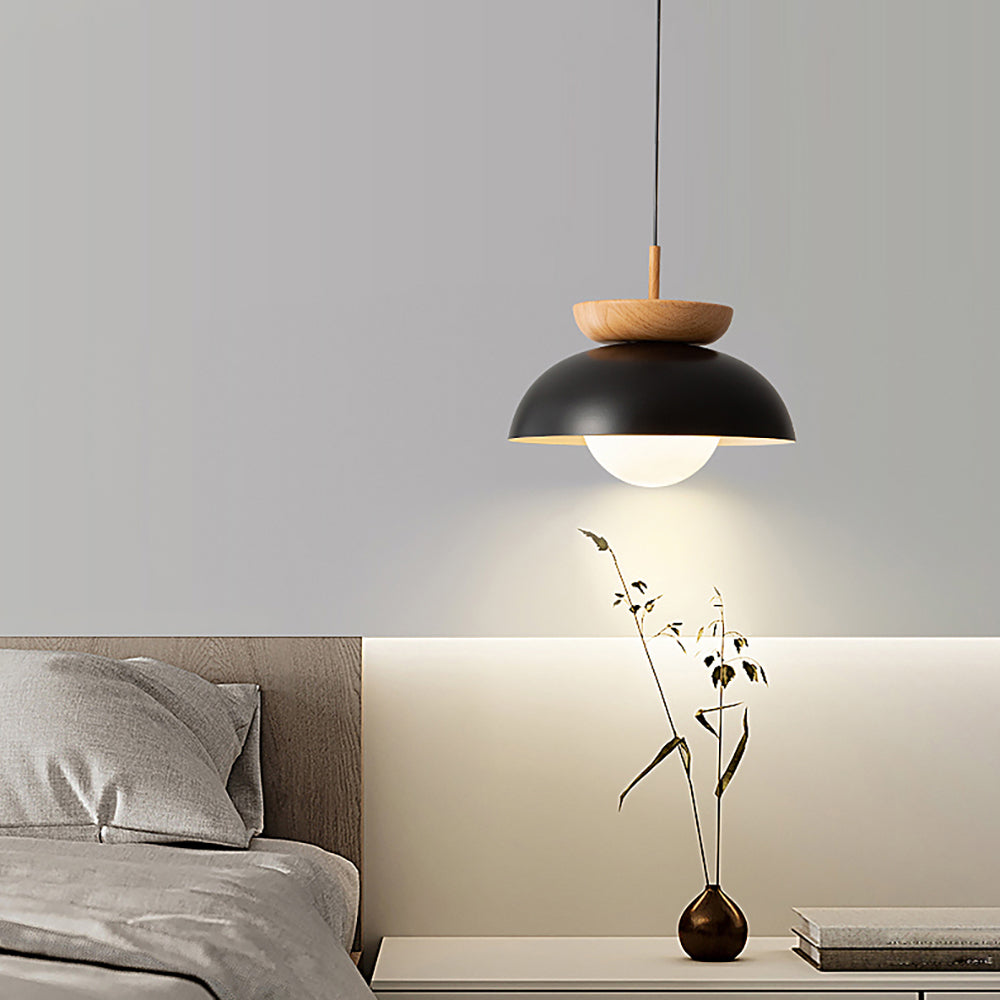 Freyza | Black Wood Pendant Light – Nordic Kitchen Dining Room