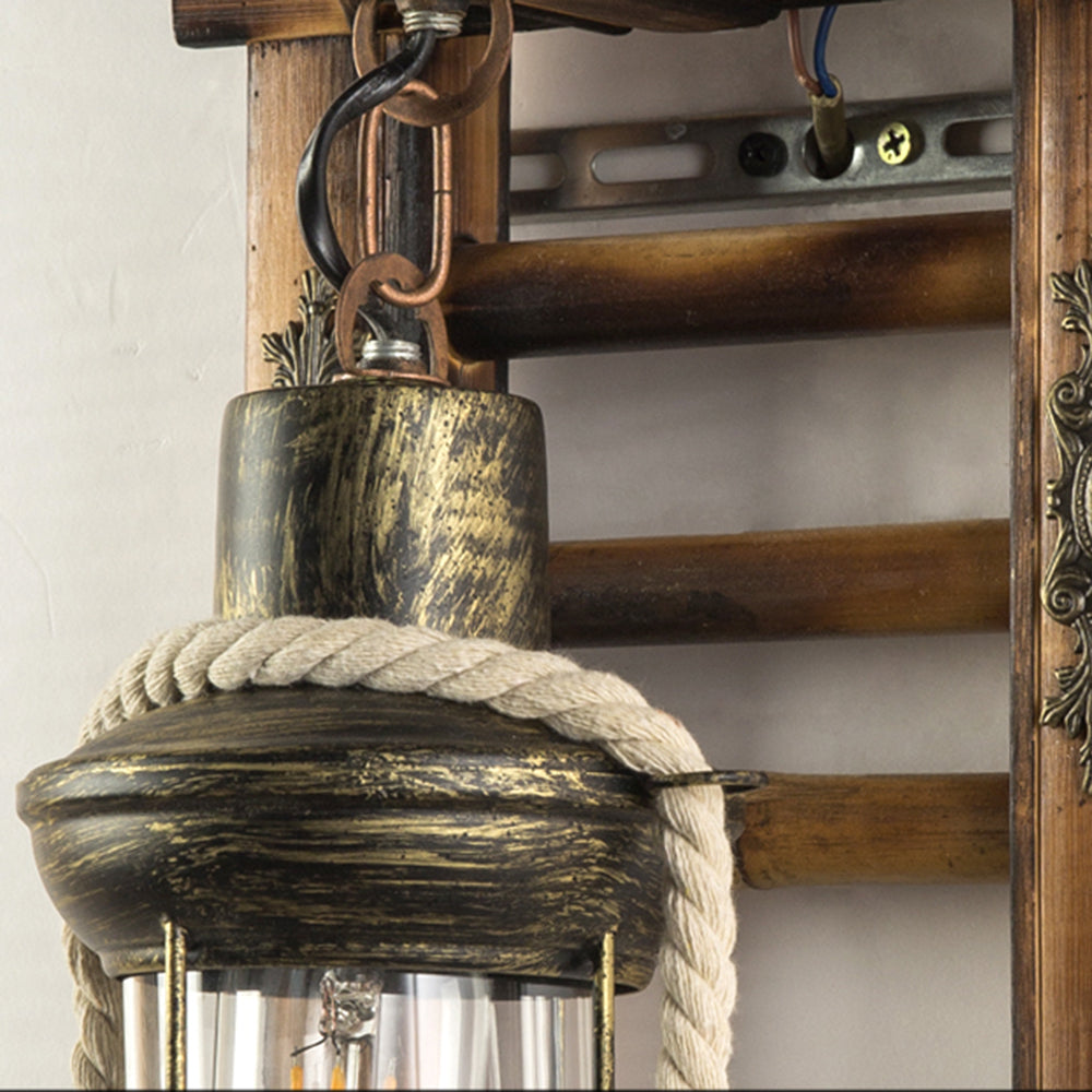 Freyza | Applique murale intérieure en bois – Chambre et salon vintage