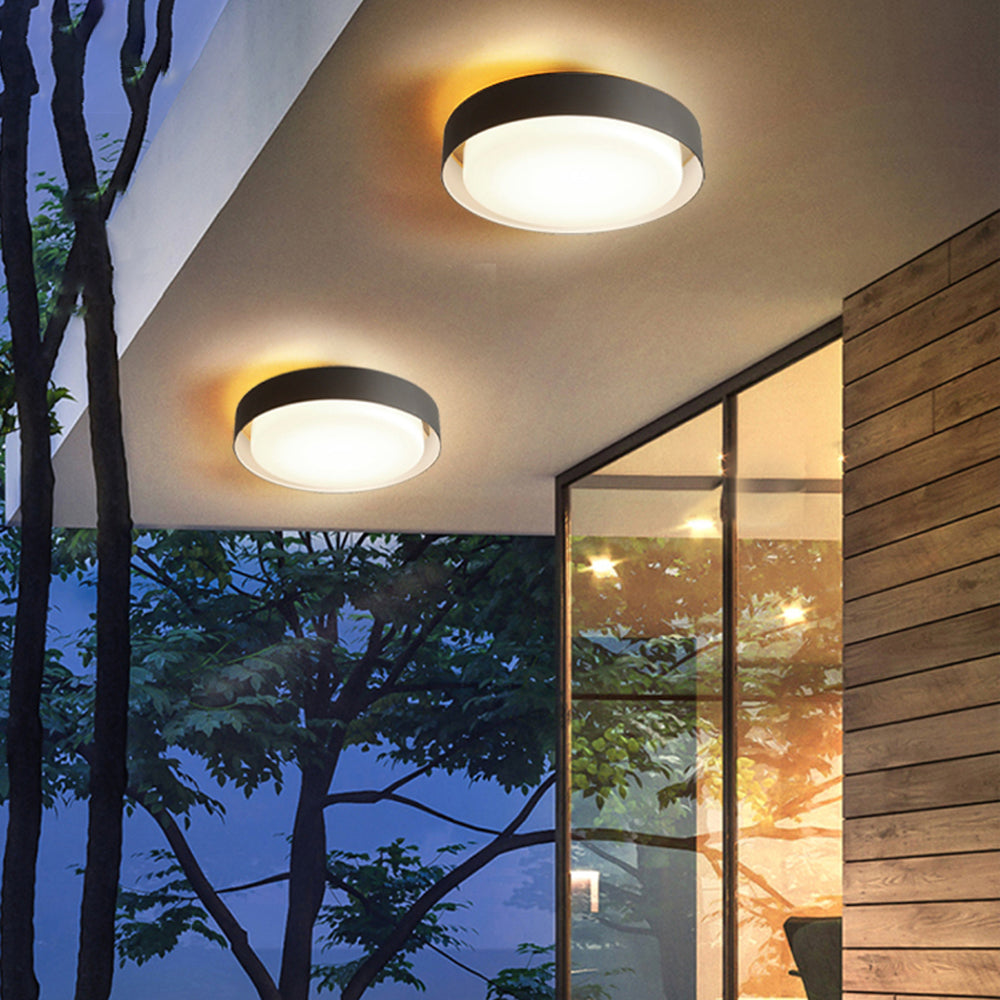 Freyza | Lampe d’extérieur noire et blanche – Éclairage moderne pour jardin et terrasse