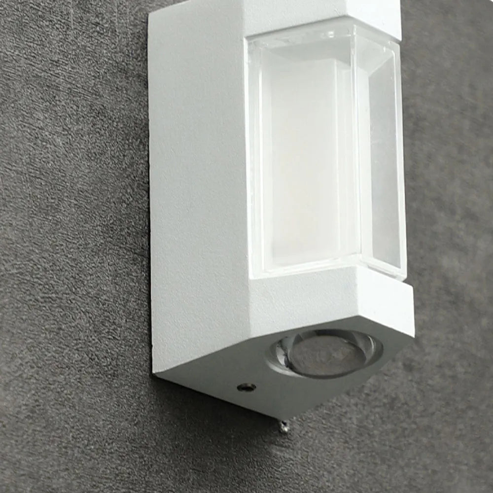 Freyza | Marve Nordic Down Black White Outdoor Wall Light – Nordic Garden Porch Exterior