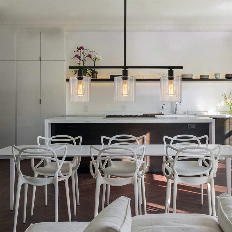 Freyza | Lustre noir – Salle à manger et salon minimalistes