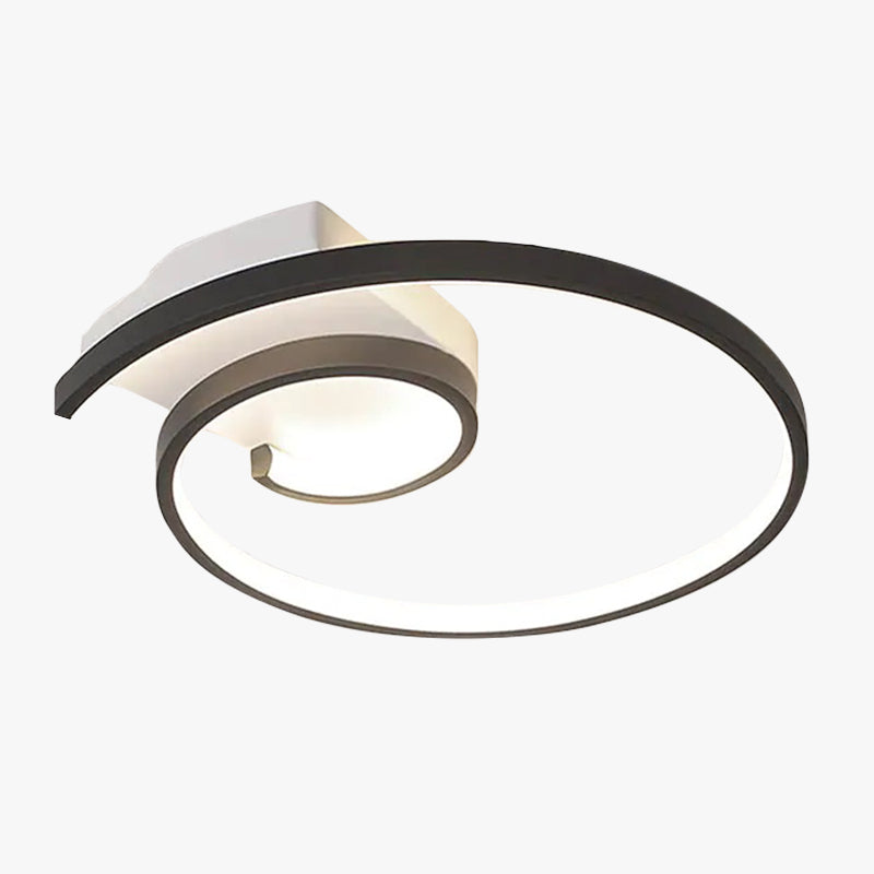 Freyza | Plafonnier noir et blanc – Moderne pour chambre, couloir et cuisine