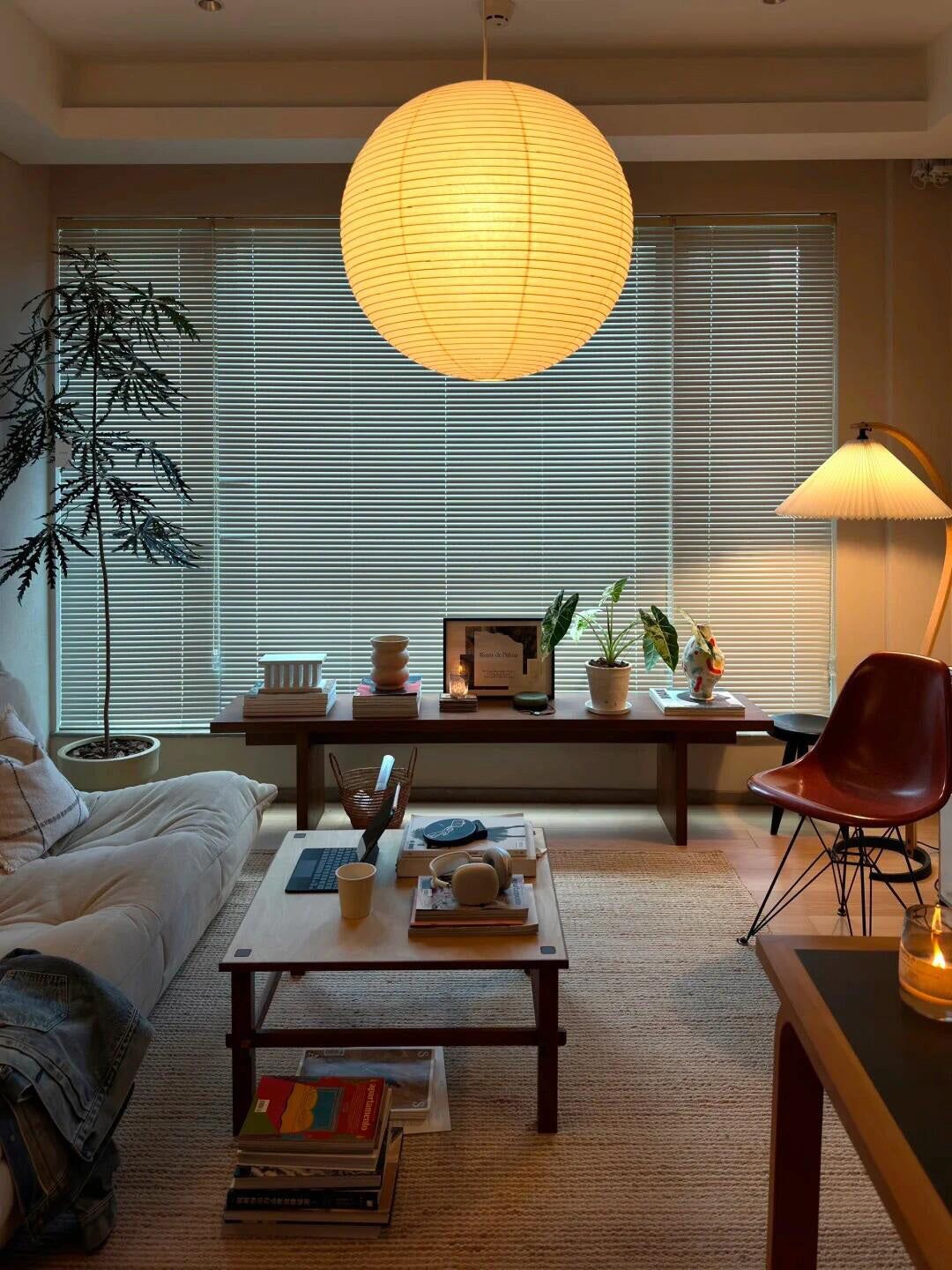 Freyza | Lustra Suspension en papier – Lampe suspendue pour cuisine et salle à manger