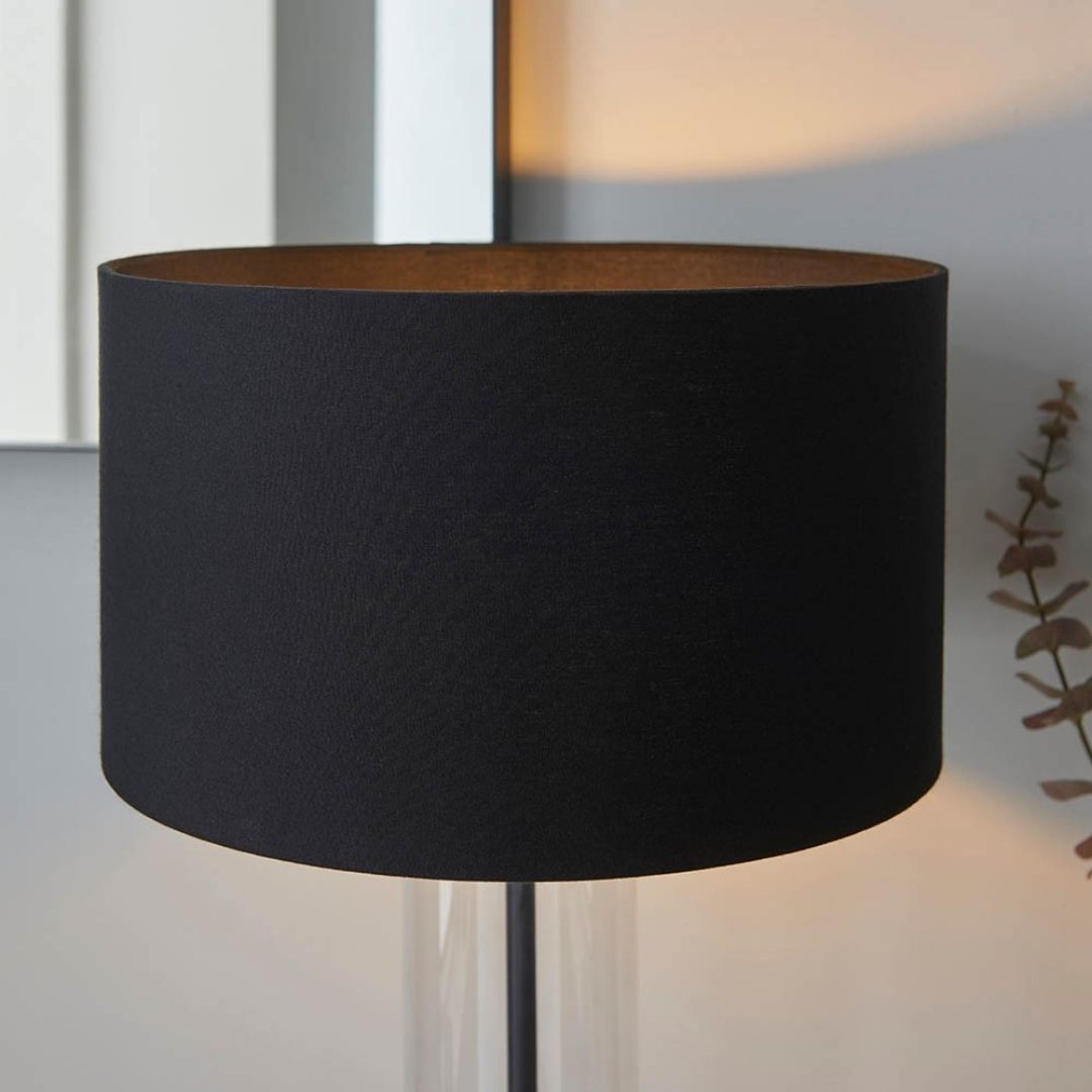 Lunaris | Modern Elegant Matte Black Glass Touch Table Lamp 5