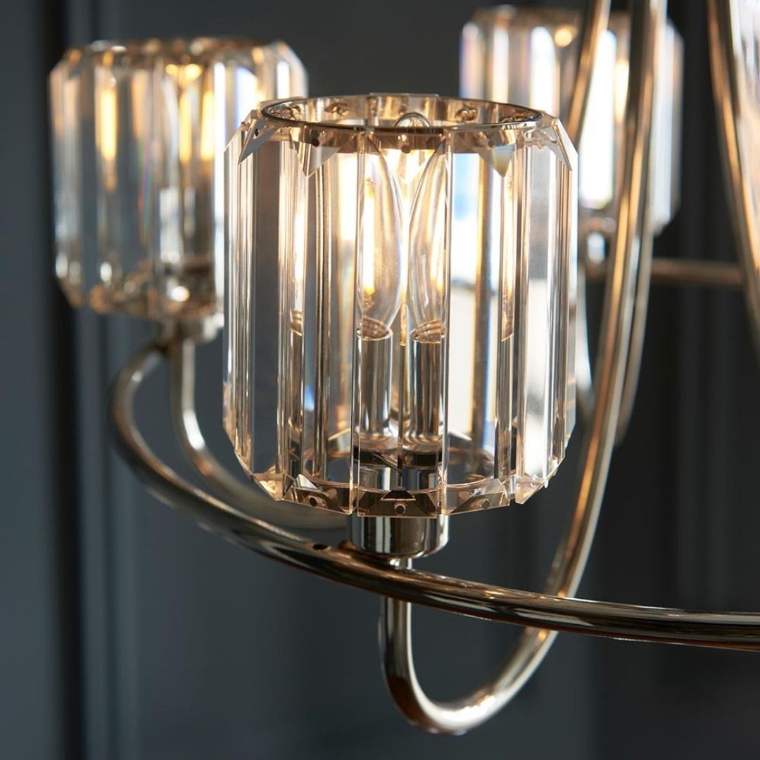 Freyza - Berenice 5 Light Silver Pendant Ceiling Light