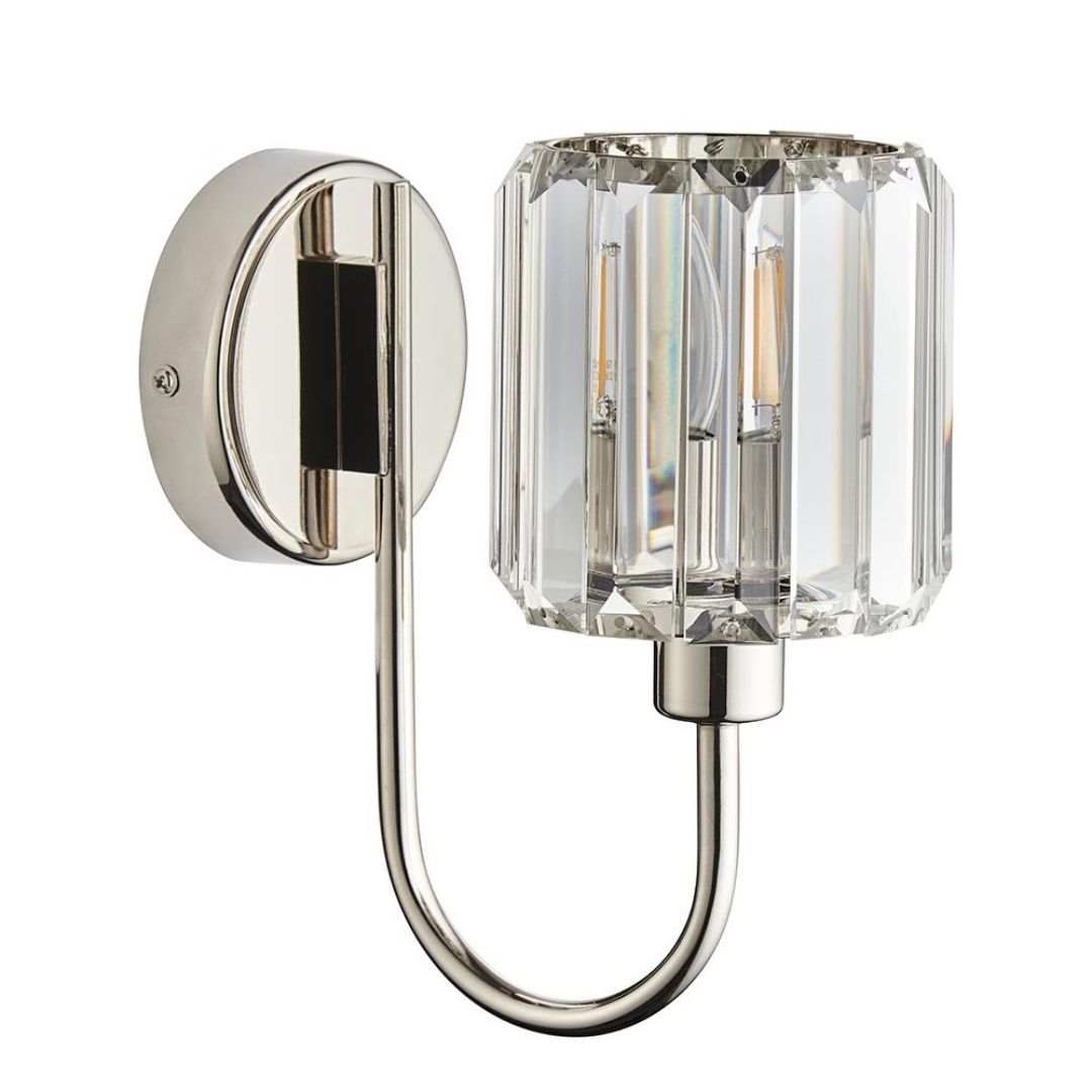 Freyza - Berenice Silver & Crystal Wall Light