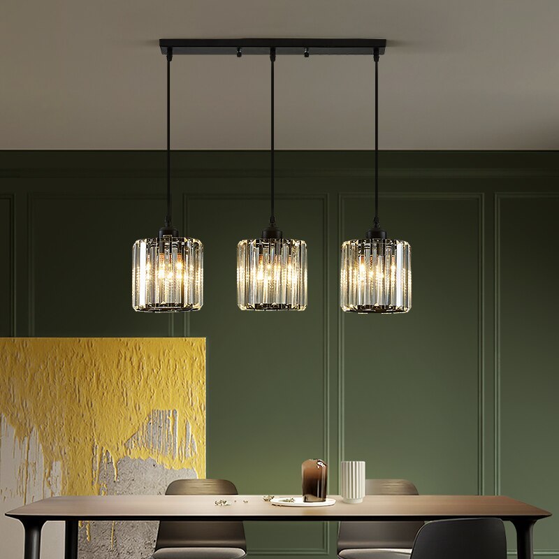 Freyza | Vina Modern Cluster Black Gold Pendant Light – Modern Kitchen Dining Room