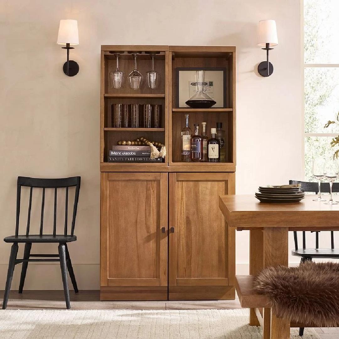 Freyza | Lodge Messing Stoff-Wandleuchte