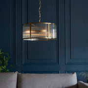 Freyza - Ridgeton 3-Light Antique Brass Ceiling Light