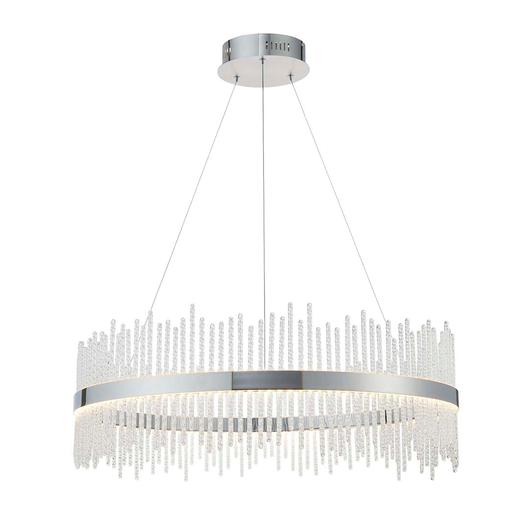 Freyza - Virbrook Chrome Large LED Pendant Ceiling Light