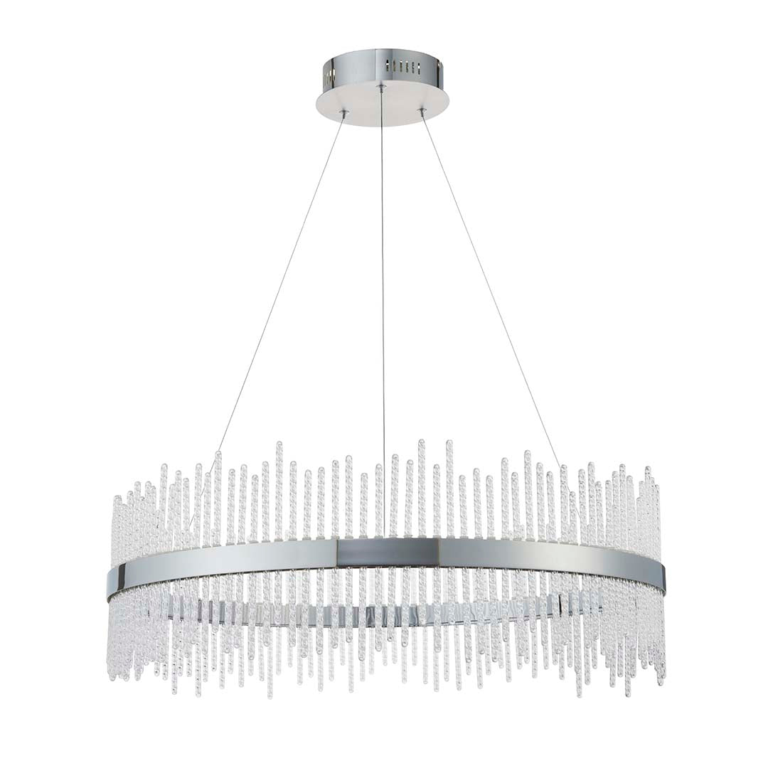 Freyza - Virbrook Chrome Large LED Pendant Ceiling Light