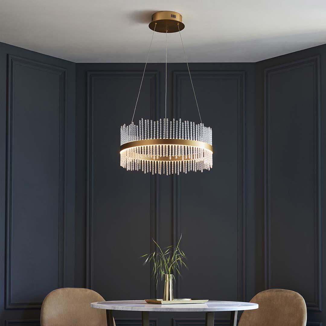 Freyza - Virbrook Medium Gold LED Pendant Ceiling Light