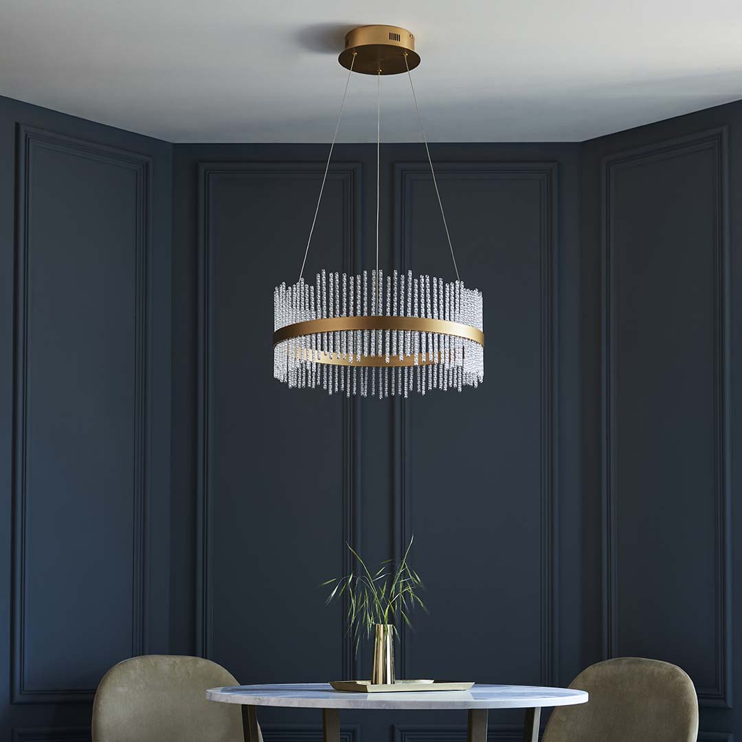 Freyza - Virbrook Medium Gold LED Pendant Ceiling Light