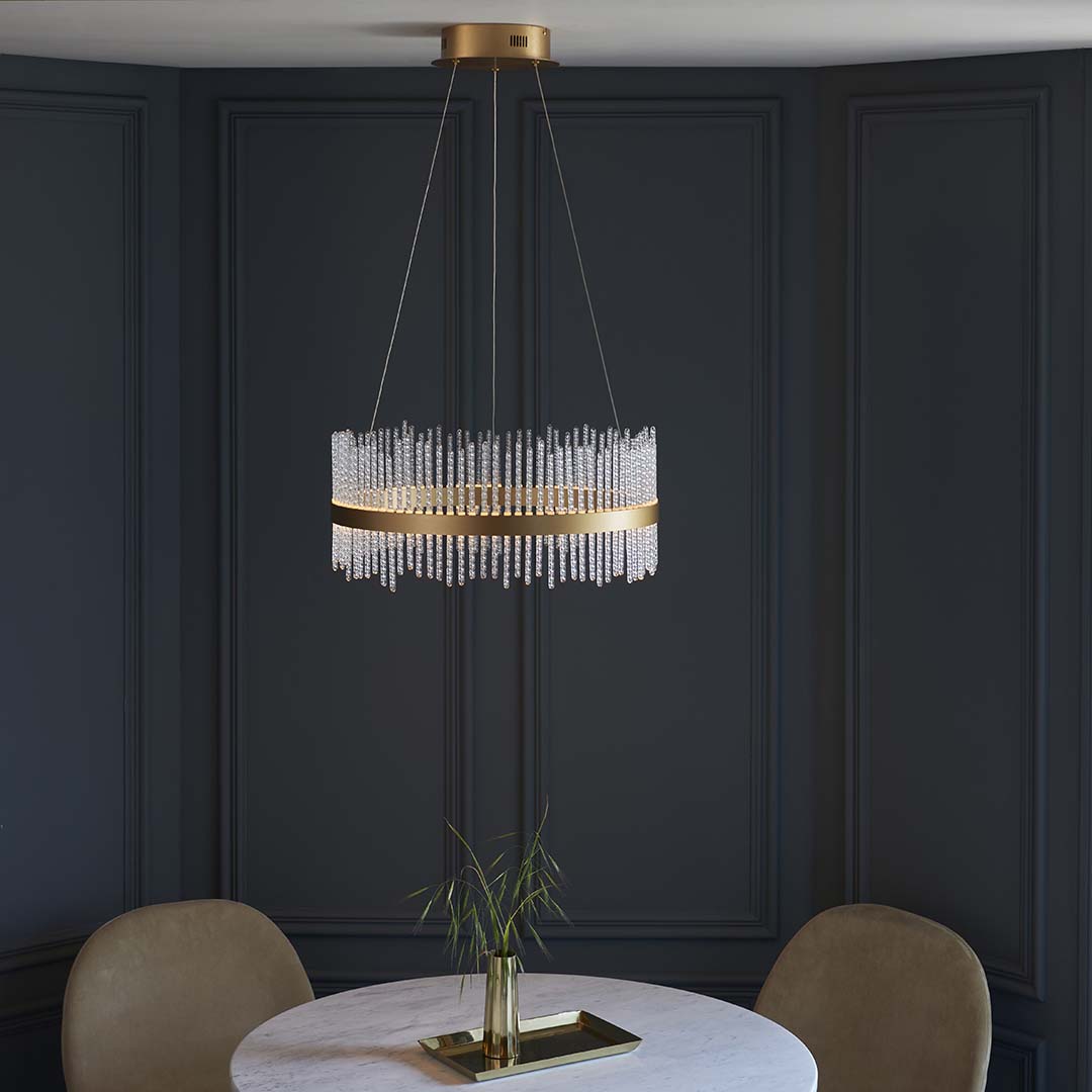 Freyza - Virbrook Medium Gold LED Pendant Ceiling Light