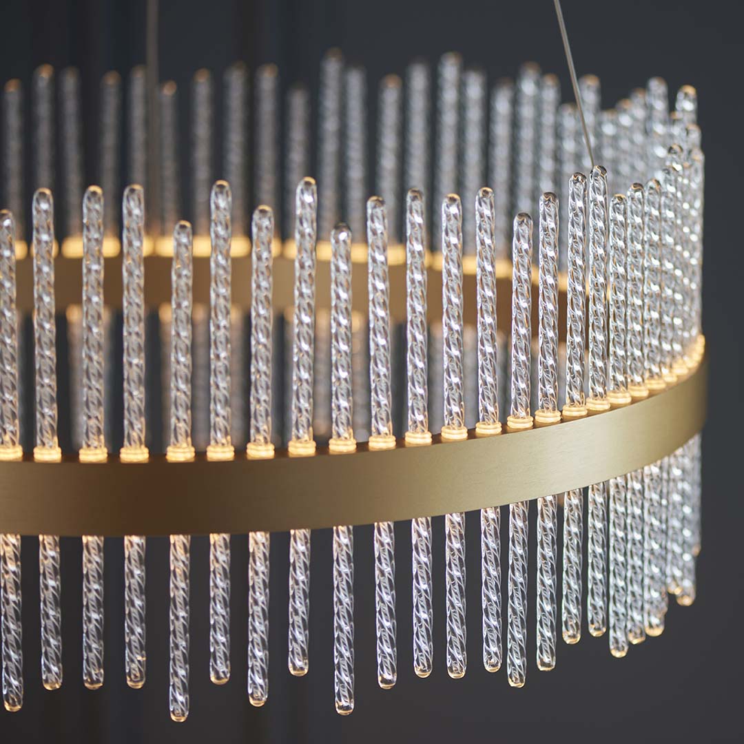 Freyza - Virbrook Medium Gold LED Pendant Ceiling Light