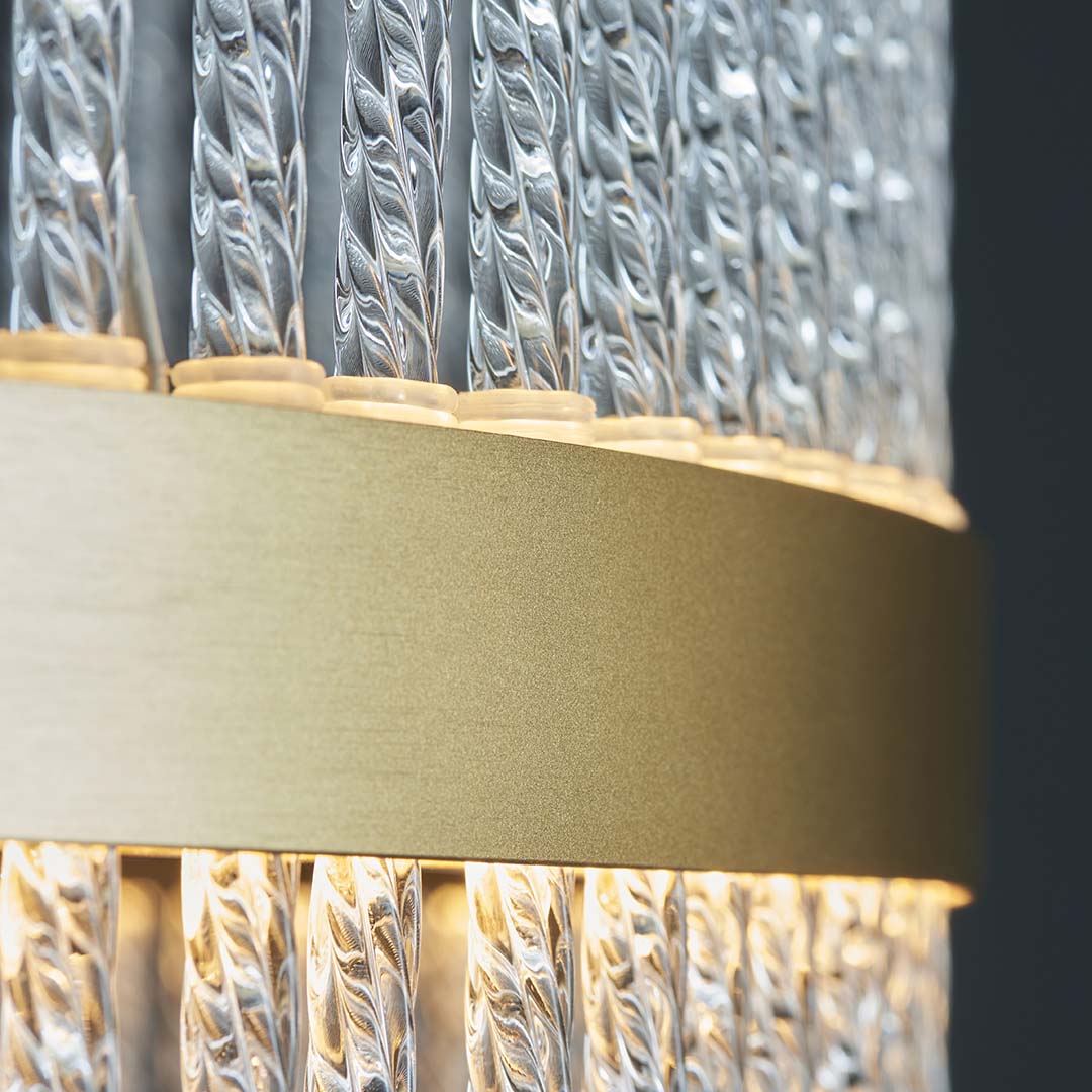 Freyza - Virbrook Medium Gold LED Pendant Ceiling Light