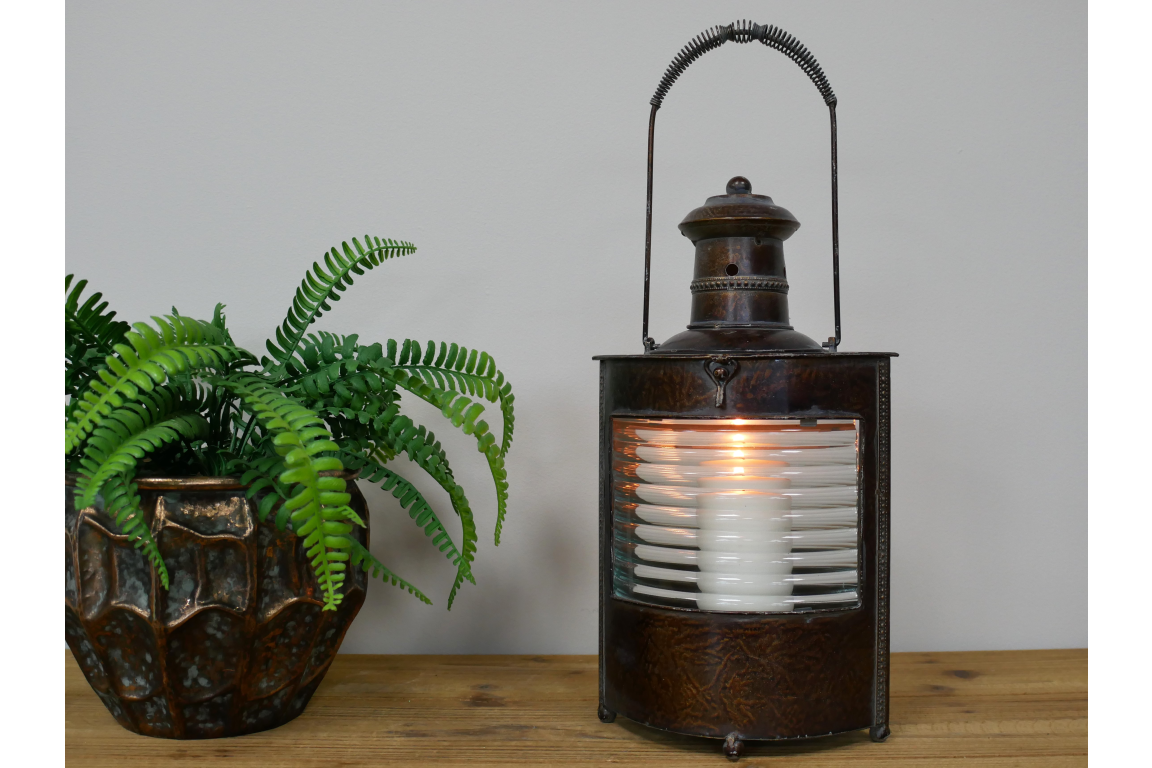 Freyza - Brown Burnished Lantern
