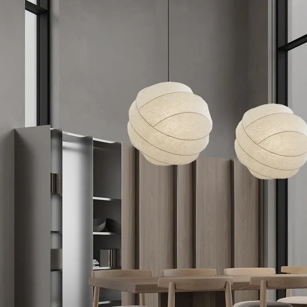Freyza - Wabi-Sabi Fiber Cocoon Pendant Lamp M400