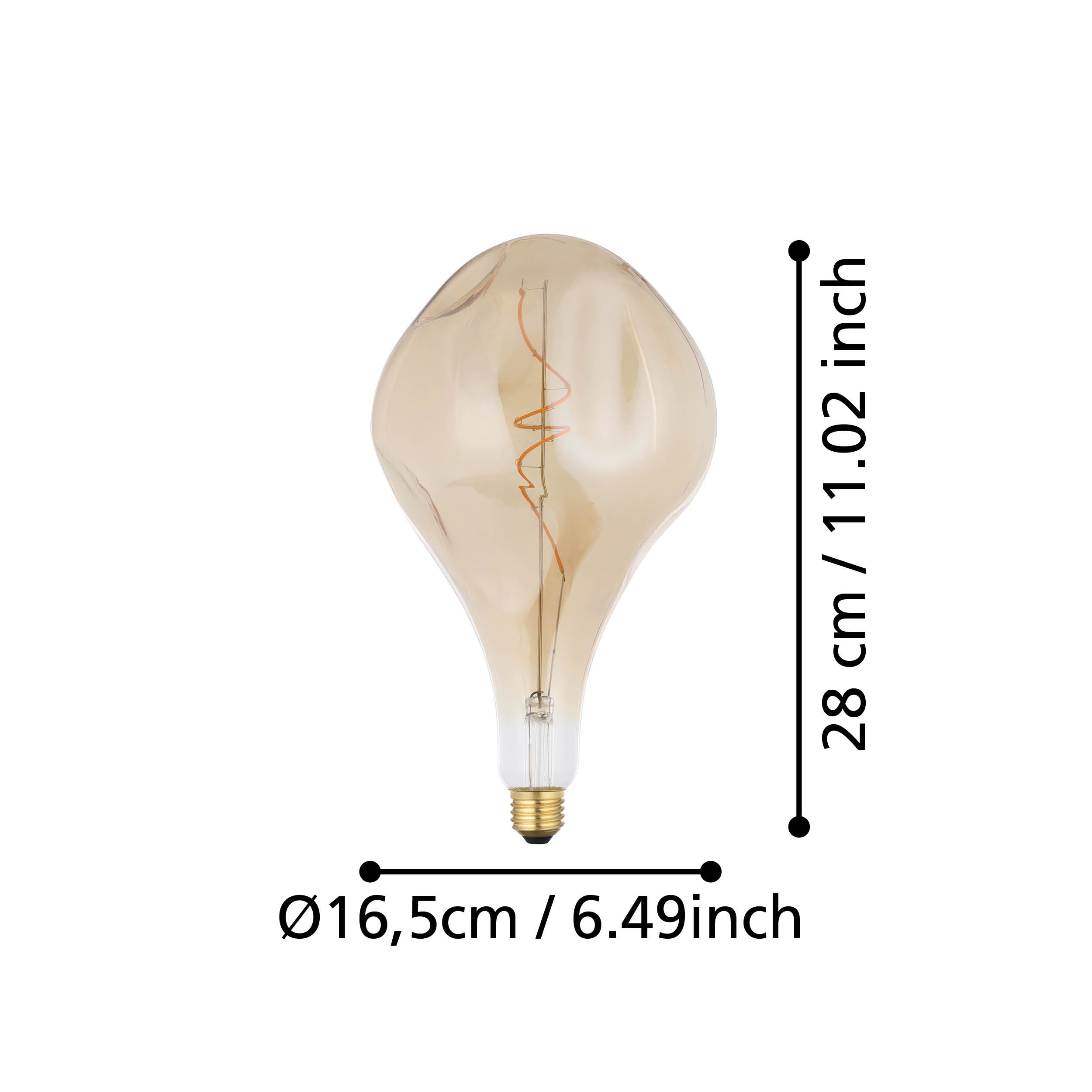 Freyza - Distorted Bulb LED E27 Amber