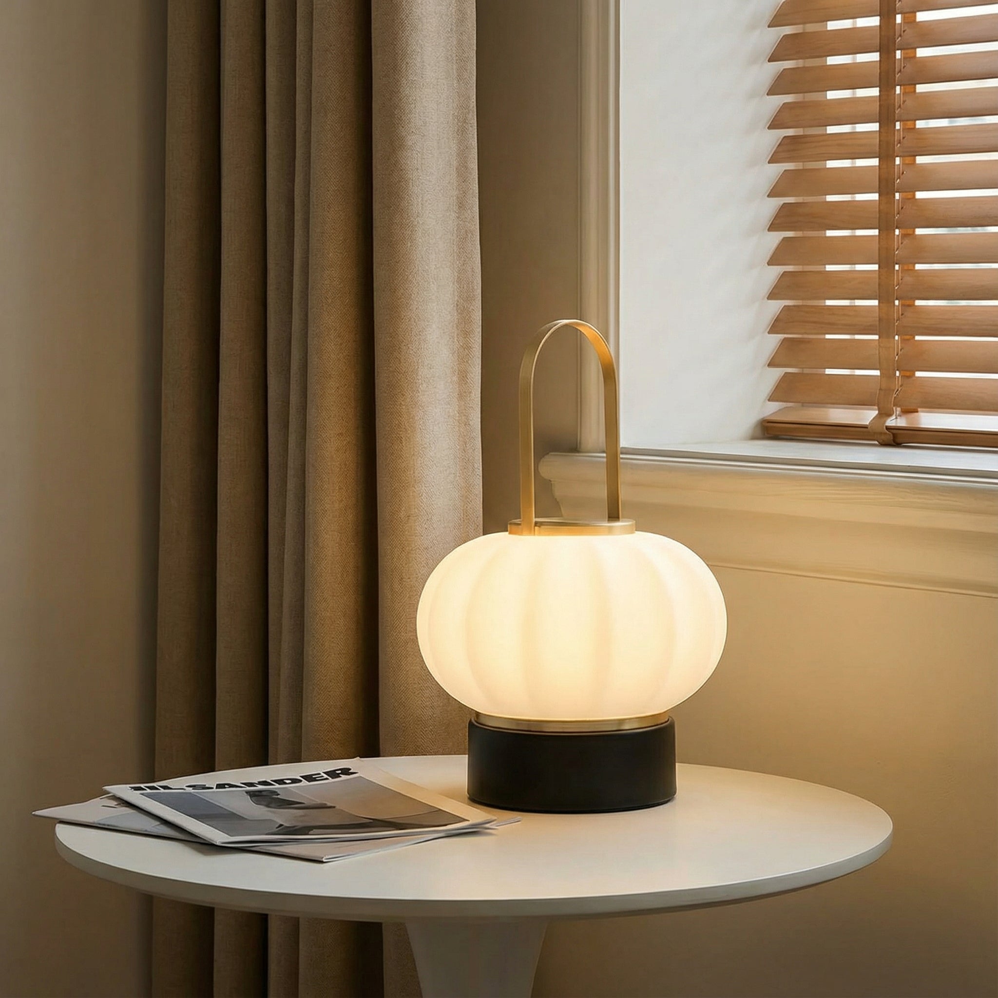 Freyza - LED Lantern Table Lamp Nordic Rechargeable Cordless Portable 22cm / 8.7in