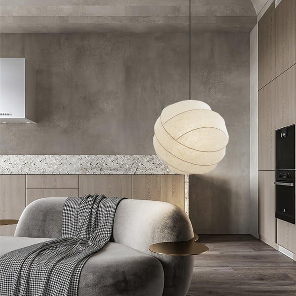 Freyza - Wabi-Sabi Fiber Cocoon Pendant Lamp M400