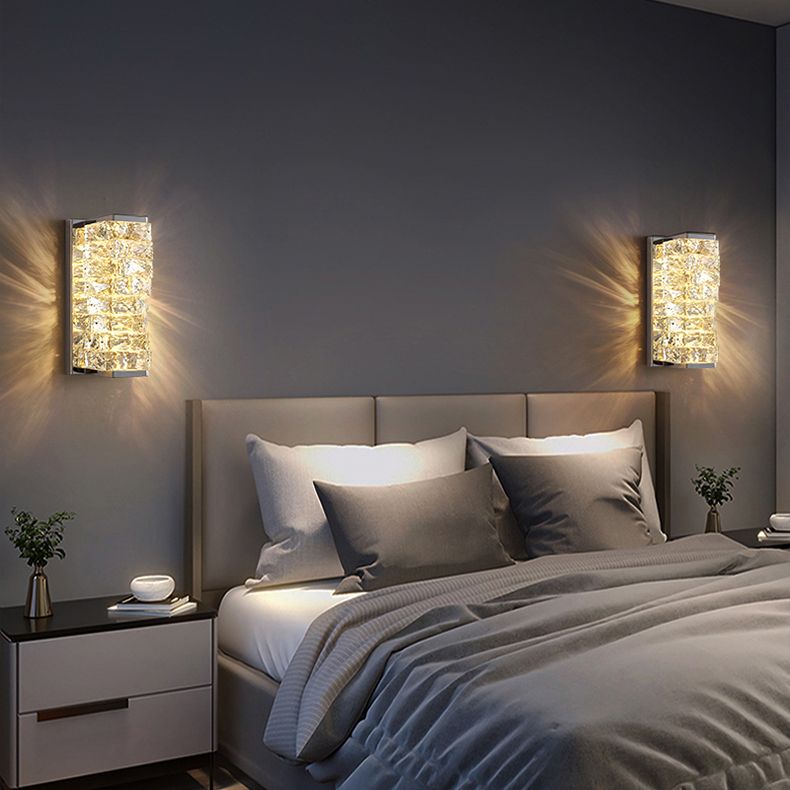 Freyza | Applique murale d’intérieur en cristal – Chambre et salon modernes