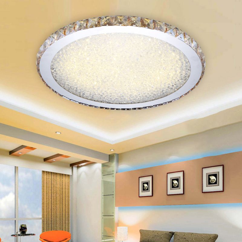 Freyza | Eliza Luxury Crystal Crystal Flush Mount Ceiling Light – Bedroom Hallway Kitchen