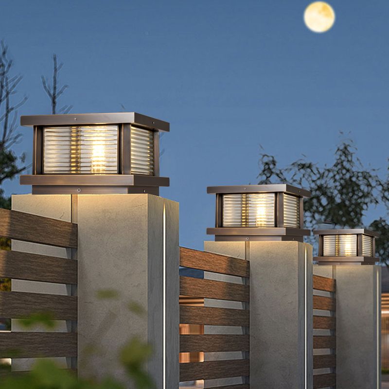 Freyza | Luminaire d’extérieur noir en laiton – Jardin moderne, terrasse extérieure