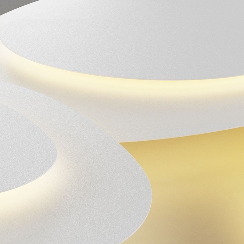 Freyza | White Flush Mount Ceiling Light – Modern Bedroom Hallway Kitchen