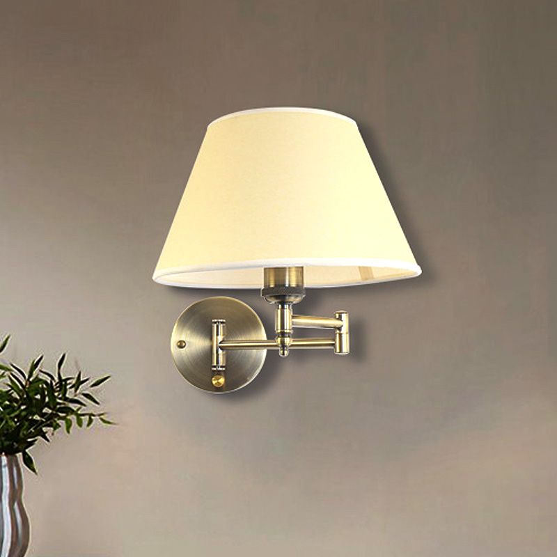 Freyza | Applique murale intérieure en tissu blanc – Chambre et salon vintage