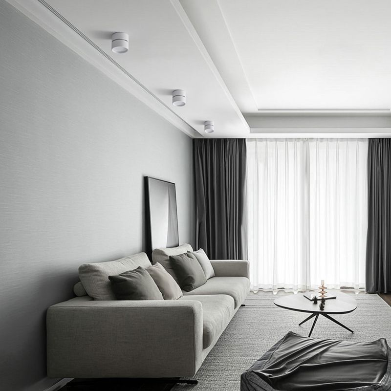 Freyza | Plafonnier noir et blanc – Moderne pour chambre, couloir et cuisine
