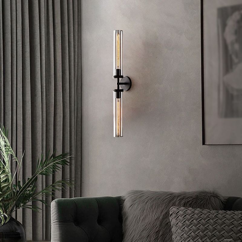 Freyza | Applique murale d’intérieur noir cuivre – Chambre et salon modernes