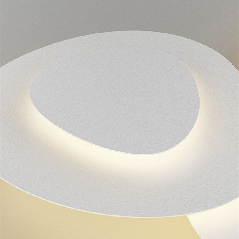 Freyza | White Flush Mount Ceiling Light – Modern Bedroom Hallway Kitchen