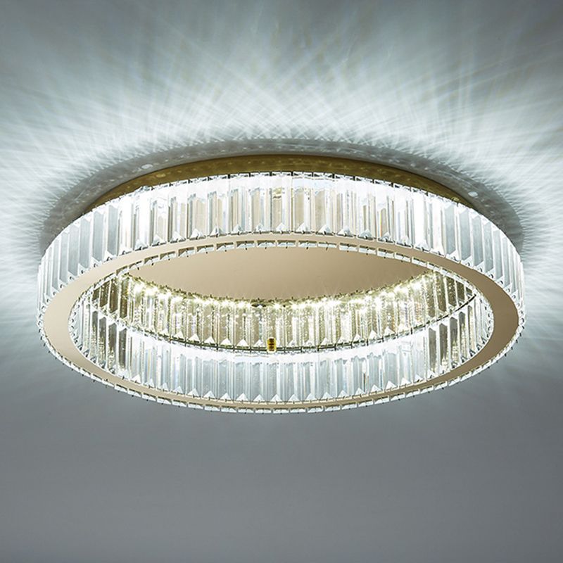Freyza | Plafonnier encastré en cristal doré Kristy Modern Art – Chambre, couloir et cuisine modernes