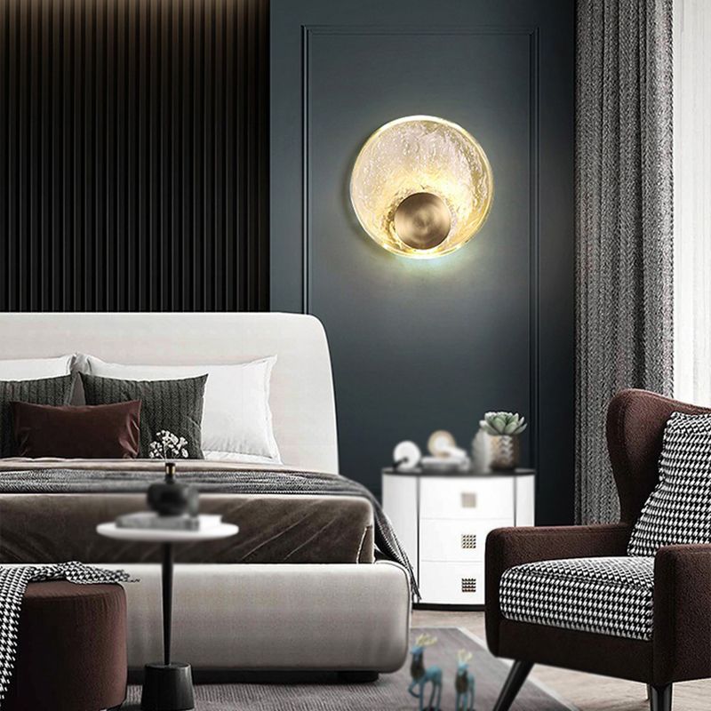 Freyza | Applique murale intérieure dorée en cristal – chambre et salon Art déco