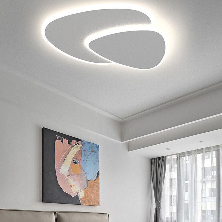 Freyza | Zeno Designer Geometric Flush Mount Ceiling Light – Bedroom Hallway Kitchen