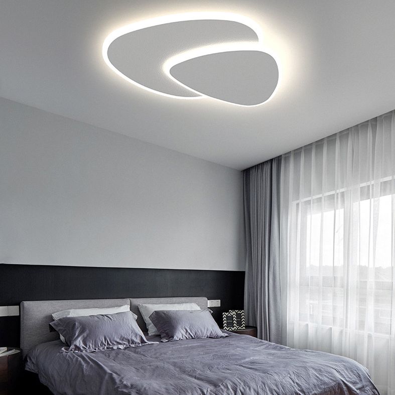 Freyza | Zeno Designer Geometric Flush Mount Ceiling Light – Bedroom Hallway Kitchen