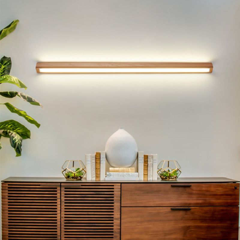 Freyza | Miroir linéaire mural intérieur en bois Muto – Chambre, salon